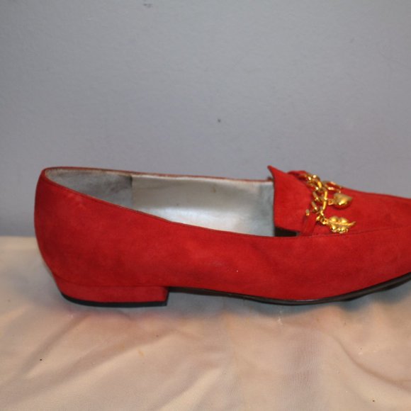 BRUNO MAGLI Ladies' Red Suede Flats Sz 6.5  AA - Picture 5 of 5